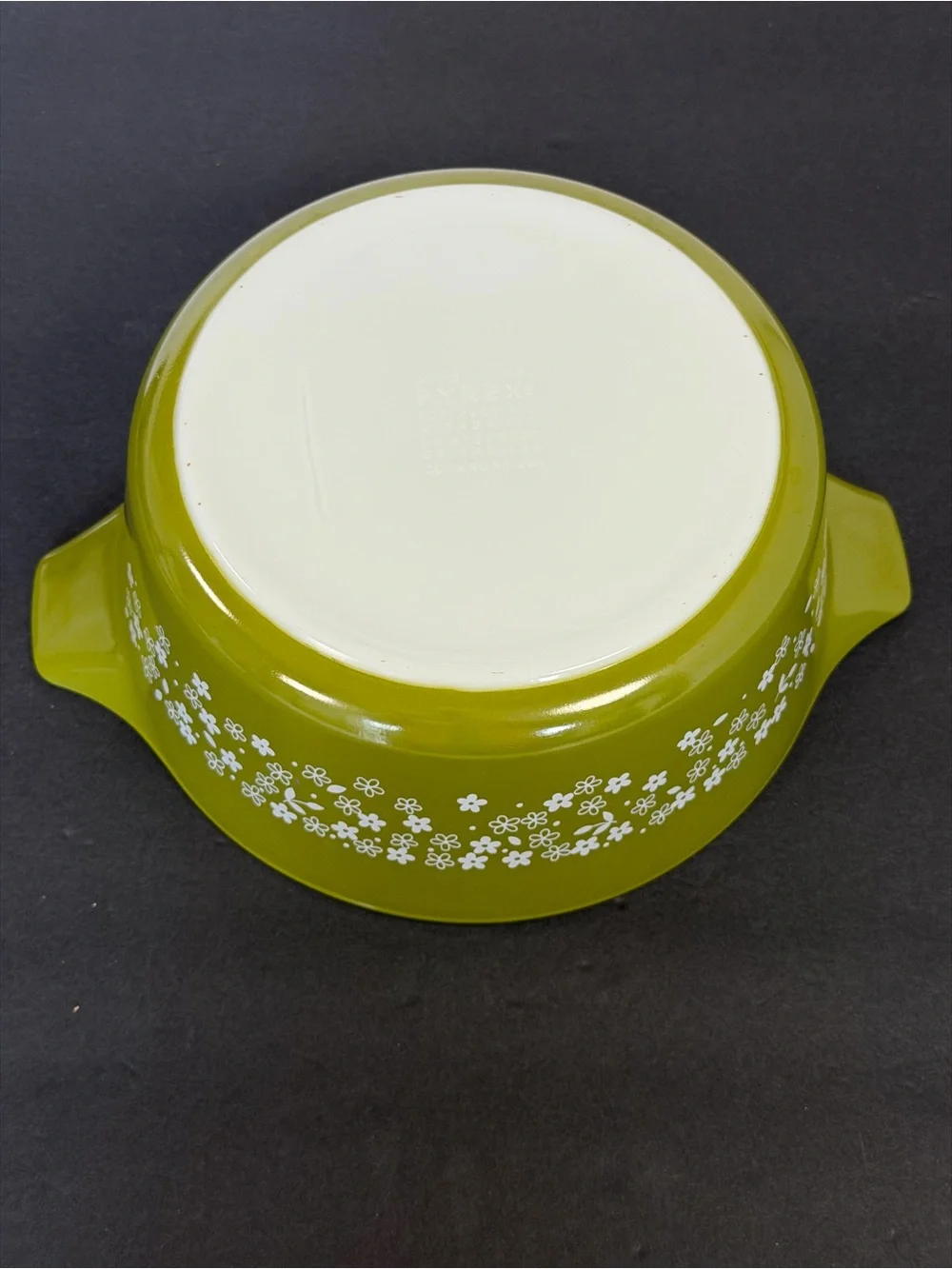 Vintage Pyrex Crazy Daisy Spring Blossom # 475-B 2 1/2 QT round casserole No Lid